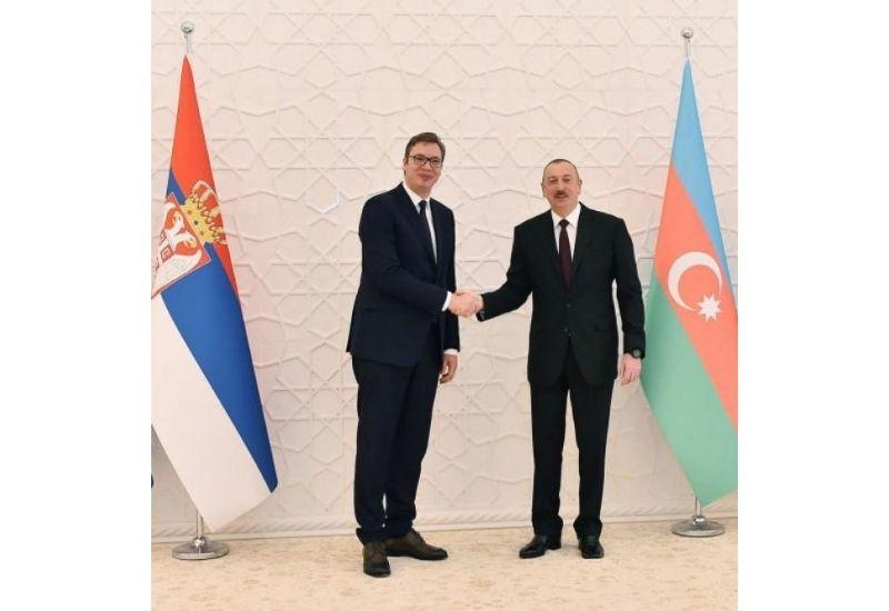 Президент Республики Сербия поздравил Президента Ильхама Алиева