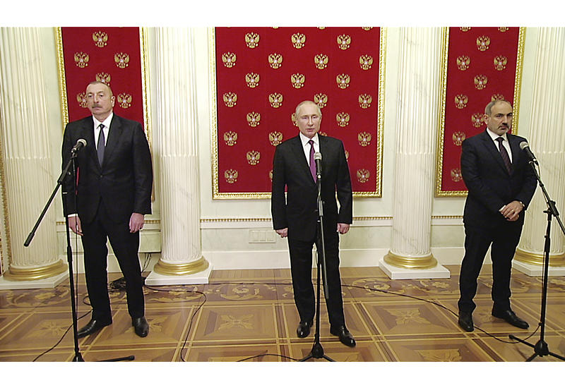 Владимир Путин: Будет создана рабочая группа, которую возглавят вице-премьеры Азербайджана, Армении и России
