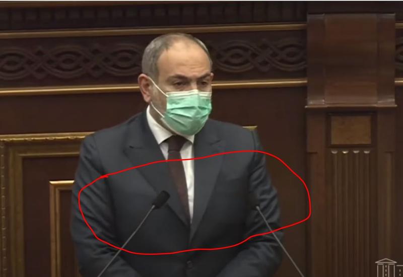 Пашинян пришел на заседание парламента в бронежилете