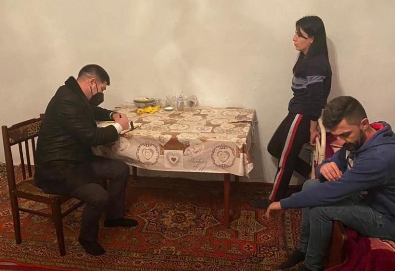 Сотрудники DOST посетили семьи еще двух участников Второй Карабахской войны