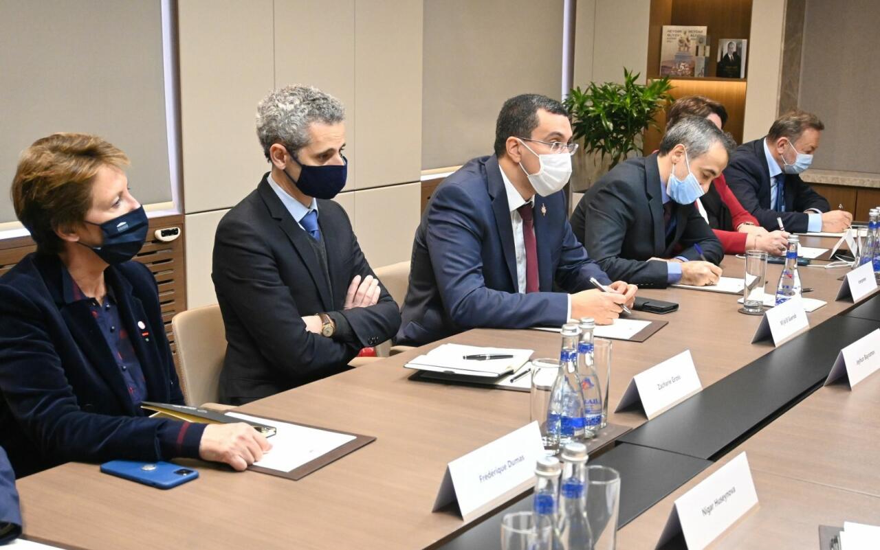 Глава МИД Азербайджана встретился с членами Национальной ассамблеи Франции