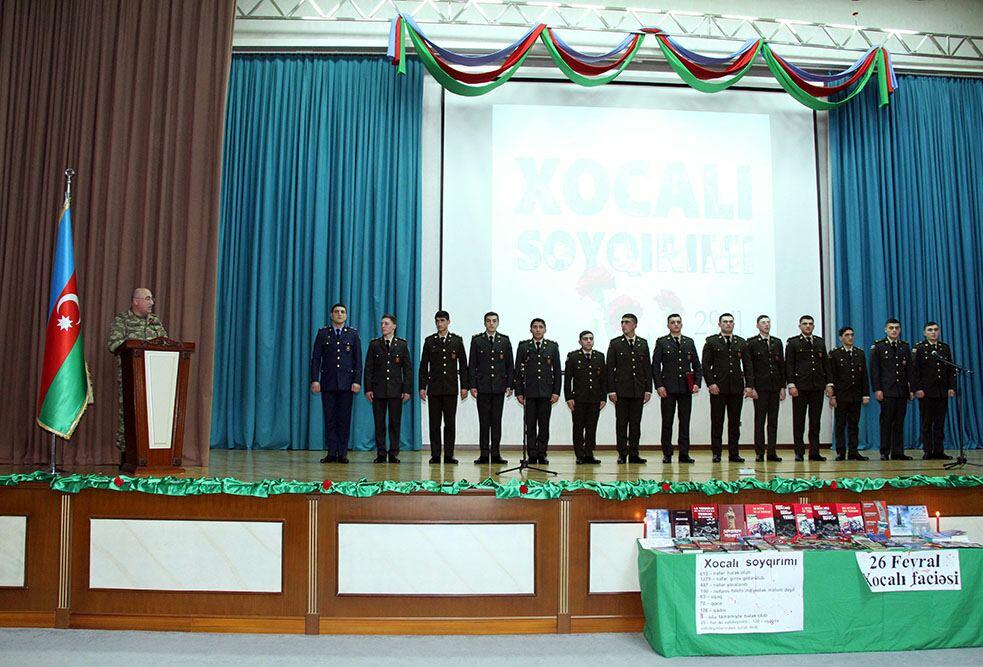 В армии Азербайджана проведены мероприятия в связи с 29-й годовщиной Ходжалинского геноцида