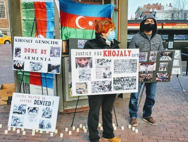 В Бостоне прошла «молчаливая» акция в связи с Ходжалинским геноцидом