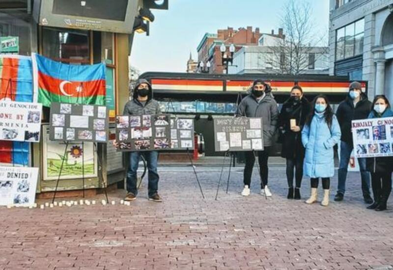 В Бостоне прошла «молчаливая» акция в связи с Ходжалинским геноцидом
