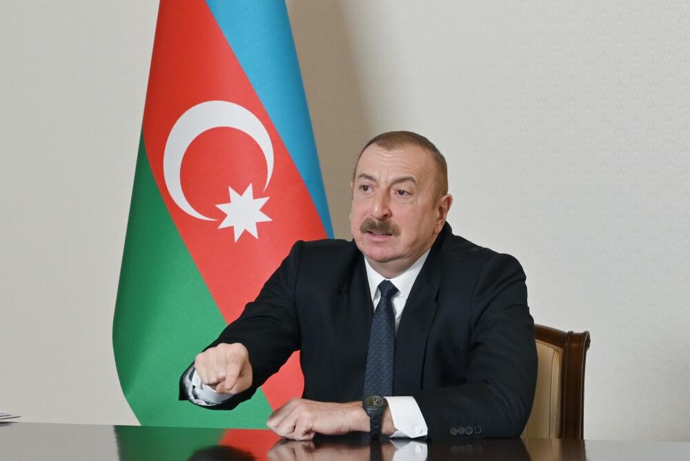 Президент Ильхам Алиев выступил в видеоформате на внеочередном VII съезде партии "Ени Азербайджан"