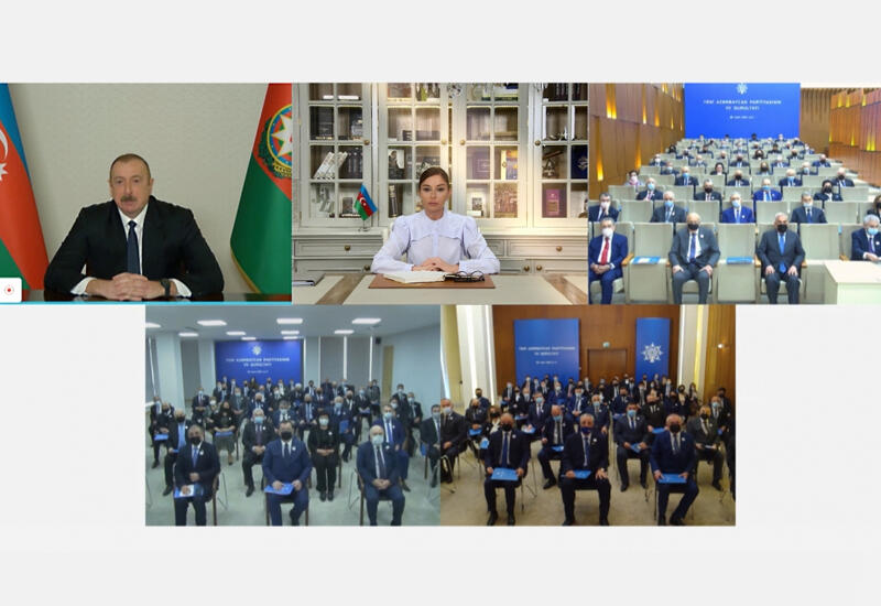 Президент Ильхам Алиев выступил в видеоформате на внеочередном VII съезде партии "Ени Азербайджан"