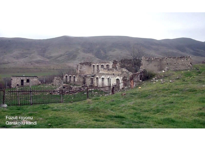 Разрушенное село Гараколлу в Физули