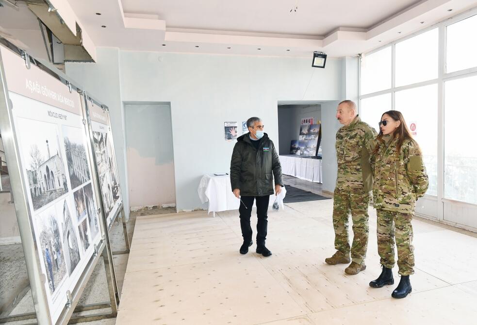 Президент Ильхам Алиев и Первая леди Мехрибан Алиева побывали в городе Шуша