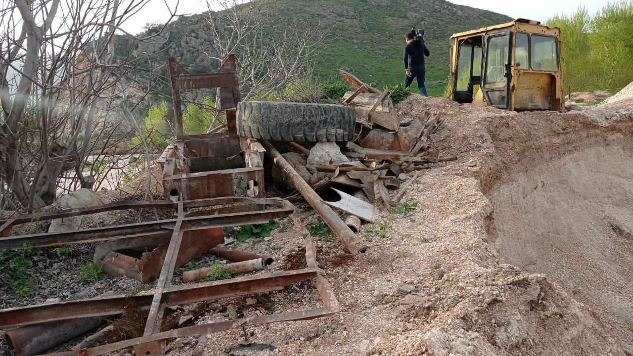 Армяне разграбили и месторождение известняка в Зангиланском районе