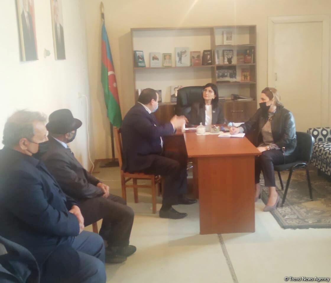 Депутат Севиль Микаилова  встретилась со своими избирателями в Хачмазе