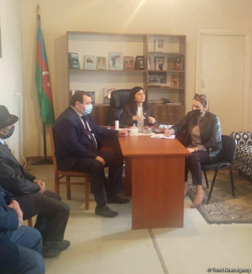 Депутат Севиль Микаилова  встретилась со своими избирателями в Хачмазе