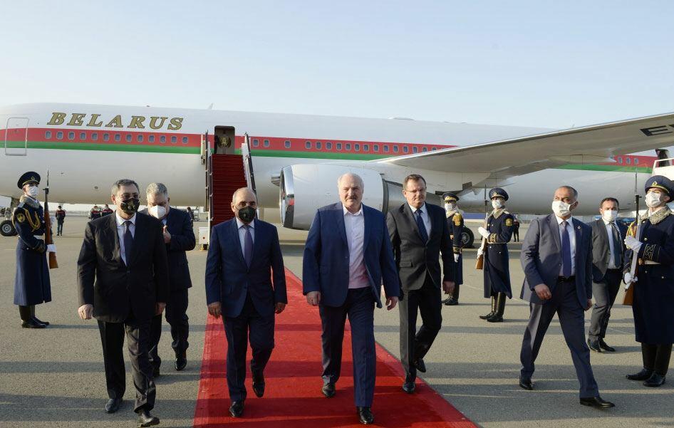 Belarus Prezidenti Aleksandr Lukaşenko Azərbaycana işgüzar səfərə gəlib