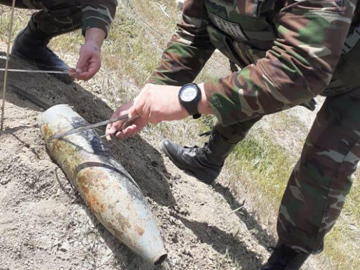 В Сумгайыте обнаружен артиллерийский снаряд