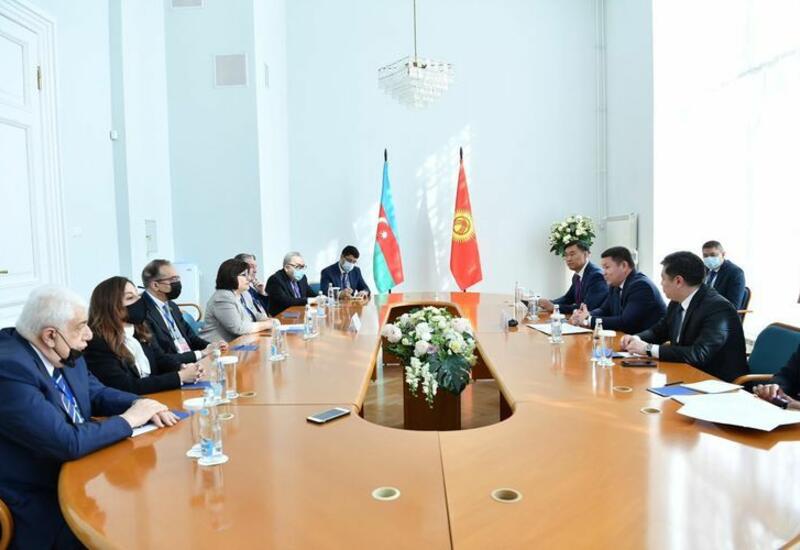 Сахиба Гафарова провела встречу с председателем парламента Кыргызстана