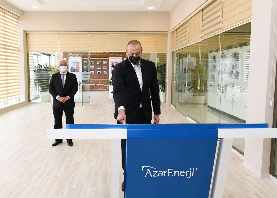 Президент Ильхам Алиев открыл реконструированные подстанции «Говсан» и «Маштага»