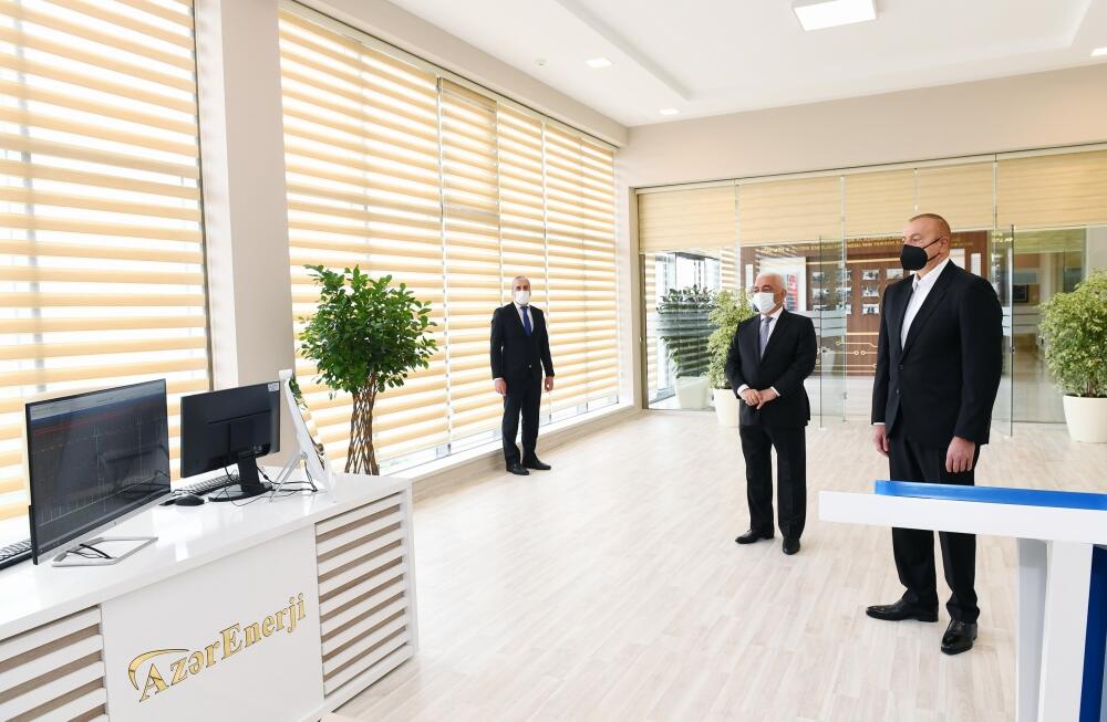 Prezident İlham Əliyev yenidən qurulan “Hövsan” və “Maştağa” yarımstansiyalarının açılışını edib