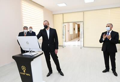 Президент Ильхам Алиев принял участие в открытии 110/35/10-киловольтной подстанции &quot;Гарасу&quot; в Гаджигабуле - ФОТО - ВИДЕО