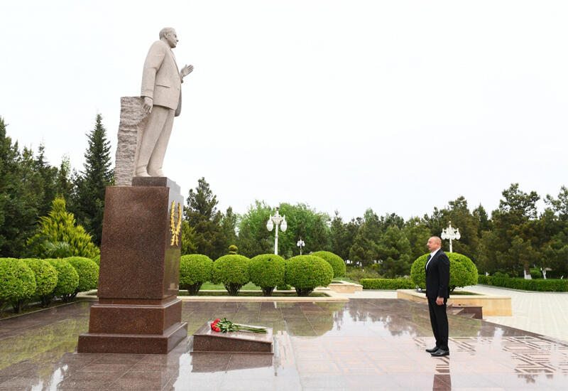 Президент Ильхам Алиев прибыл в Гаджигабульский район