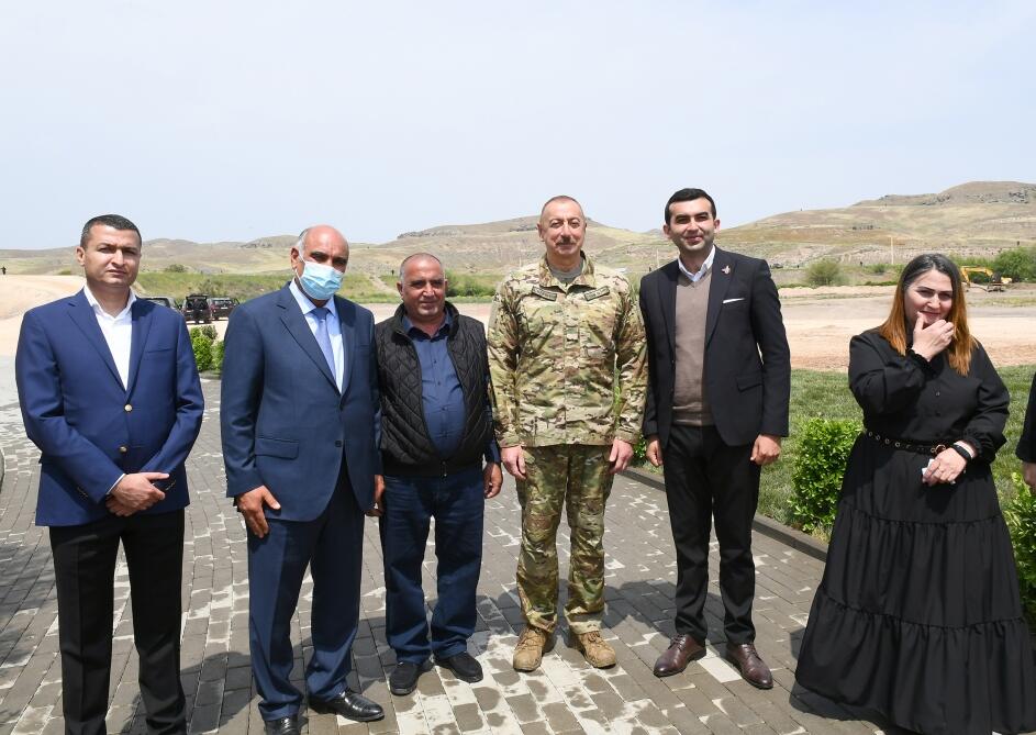 Президент Ильхам Алиев и Первая леди Мехрибан Алиева посетили Джебраильский и Зангиланский районы