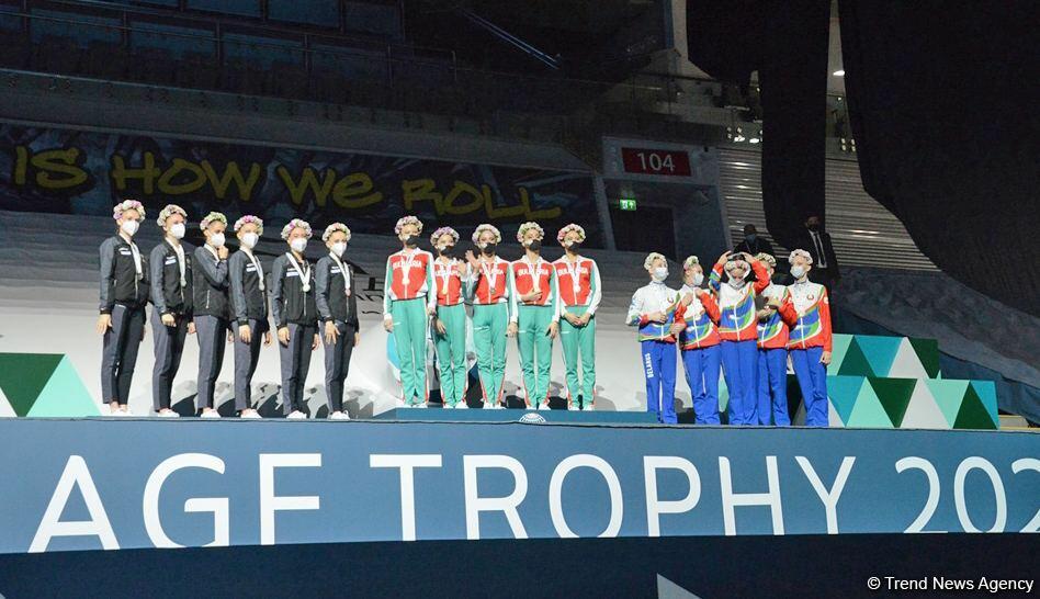 В Баку прошла церемония награждения победителей и призеров Кубка мира по художественной гимнастике