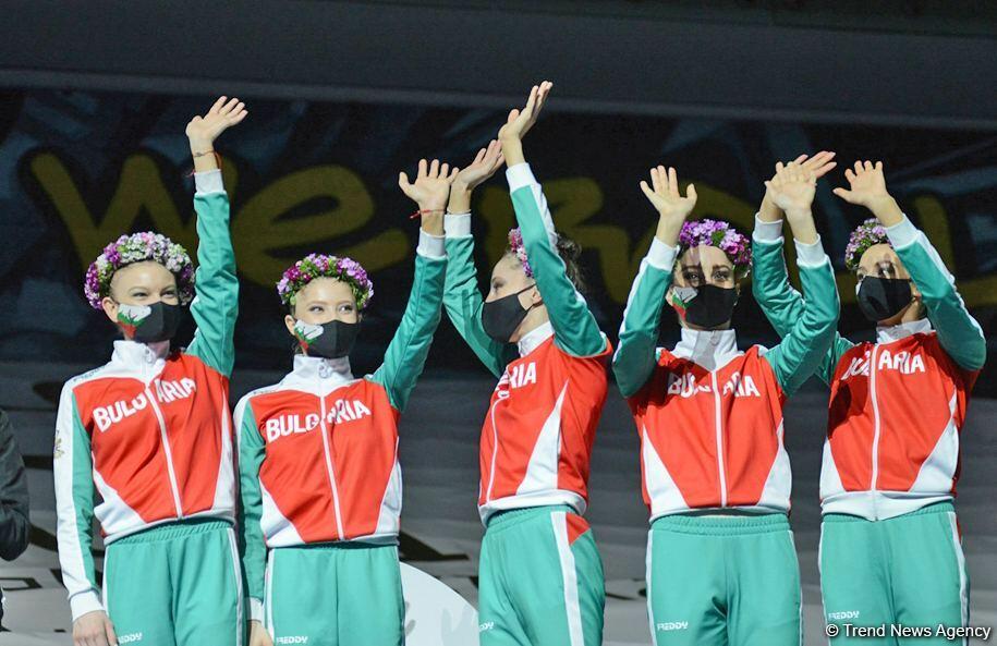 В Национальной арене гимнастики состоялась церемония награждения победителей и призеров Кубка мира в Баку