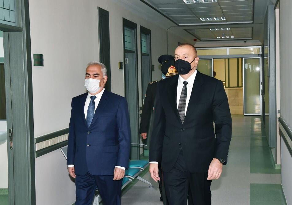 Prezident İlham Əliyev Naxçıvan Qarnizonu Mərkəzi Hospitalının açılışında iştirak edib