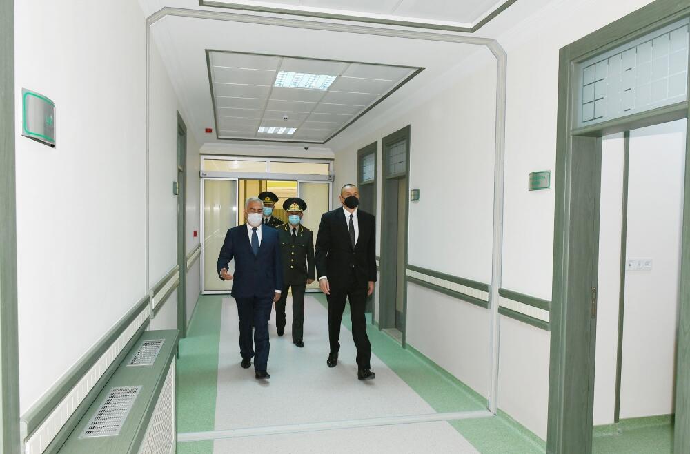 Prezident İlham Əliyev Naxçıvan Qarnizonu Mərkəzi Hospitalının açılışında iştirak edib