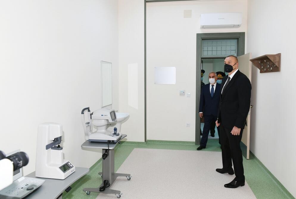 Prezident İlham Əliyev Naxçıvan Qarnizonu Mərkəzi Hospitalının açılışında iştirak edib