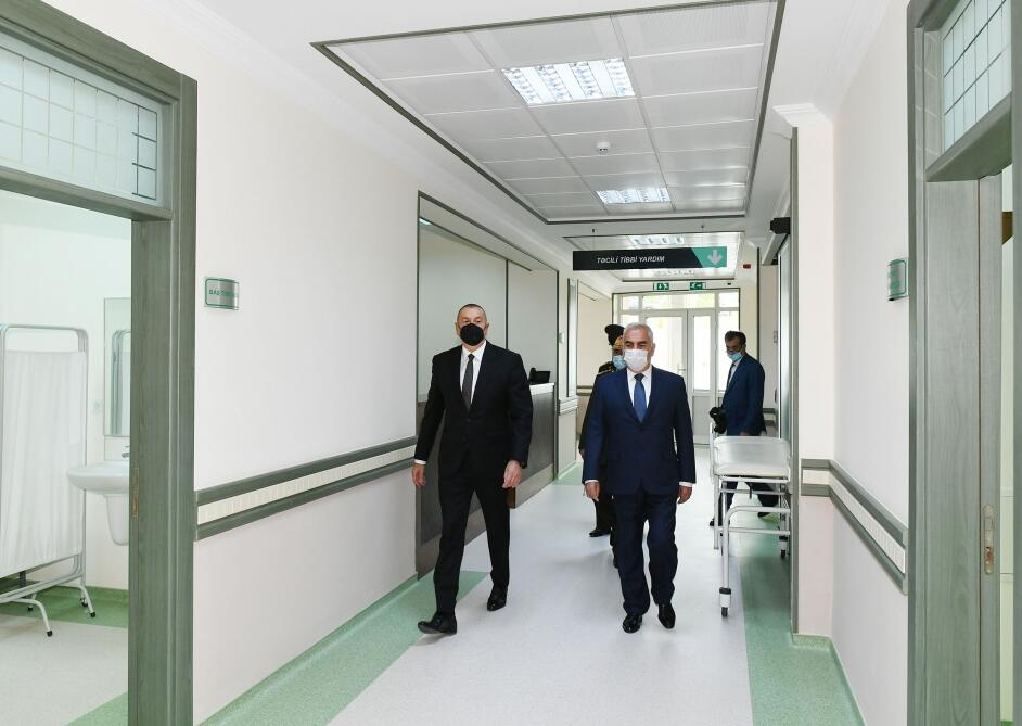 Prezident İlham Əliyev Naxçıvan Qarnizonu Mərkəzi Hospitalının açılışında iştirak edib