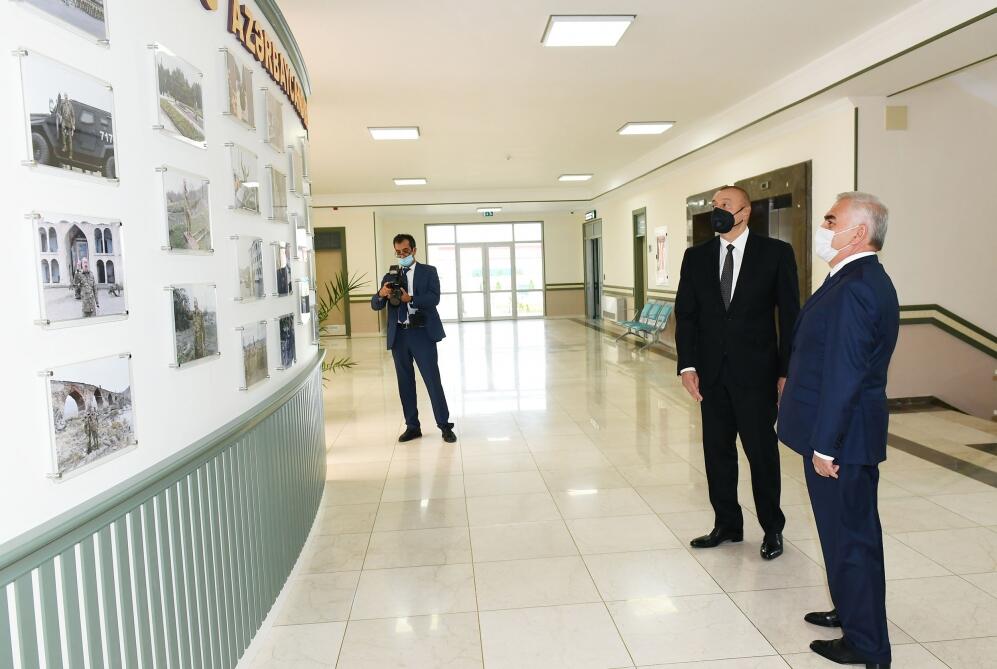 Prezident İlham Əliyev Naxçıvan Qarnizonu Mərkəzi Hospitalının açılışında iştirak edib