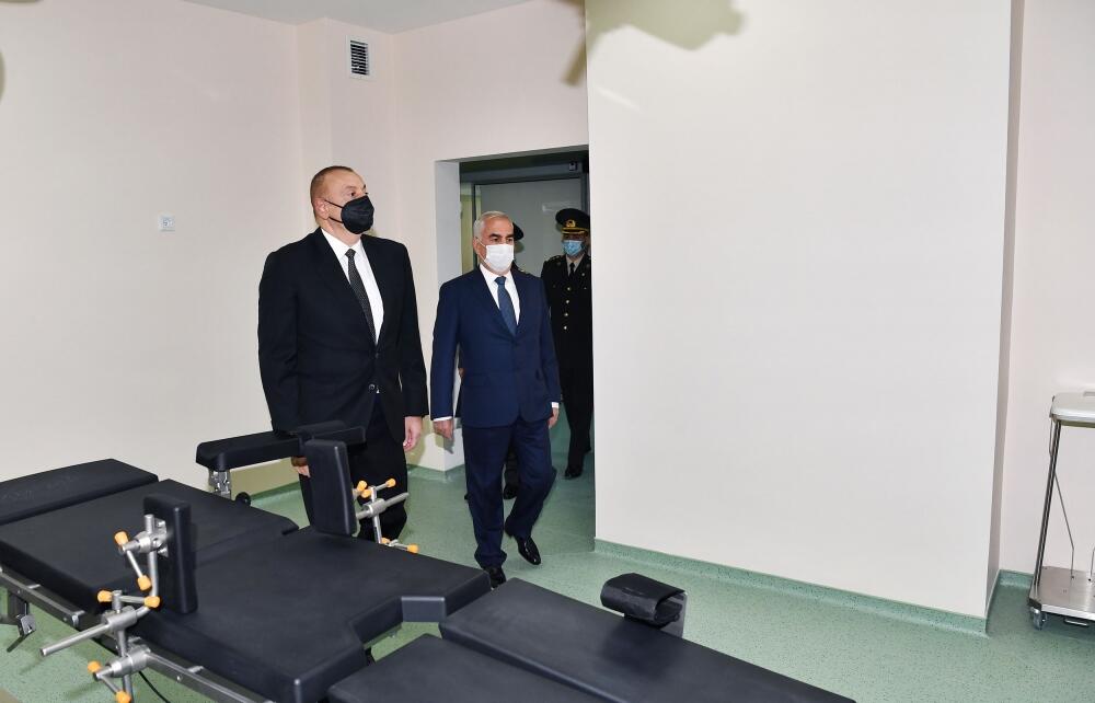 Prezident İlham Əliyev Naxçıvan Qarnizonu Mərkəzi Hospitalının açılışında iştirak edib