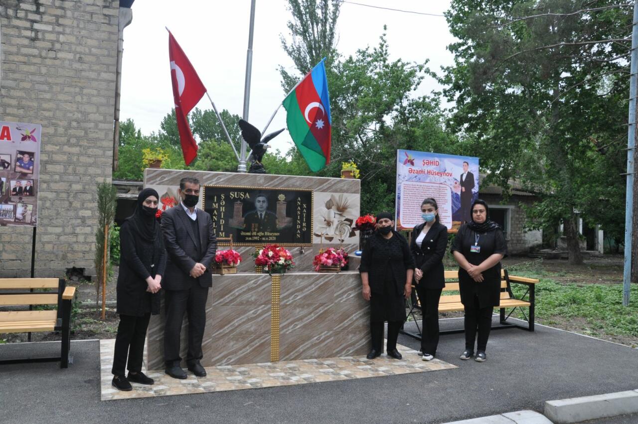 Mingəçevir Dövlət Universitetinin əməkdaşları Ramazan bayramı münasibətilə şəhid məzunların ailələrini ziyarət ediblər