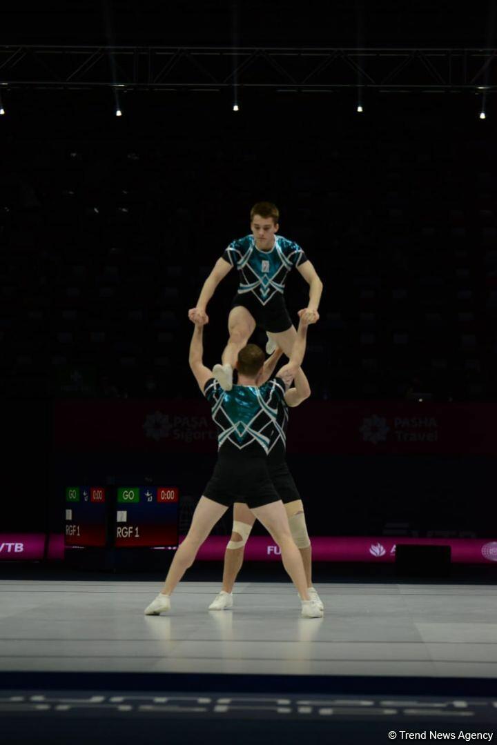 В Баку стартовал первый день 16-го чемпионата мира по аэробной гимнастике