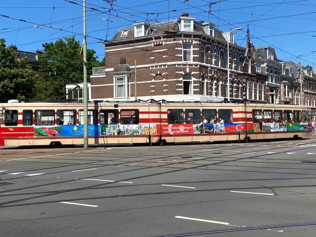 Haaqadakı 16 nömrəli tramvay Azərbaycana dair məlumat yayır