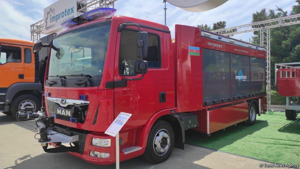 В Азербайджане впервые начато производство пожарных автомобилей