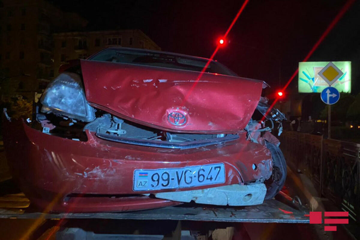 Bakıda iki avtomobil toqquşub, xəsarət alan var - Vimarsana News