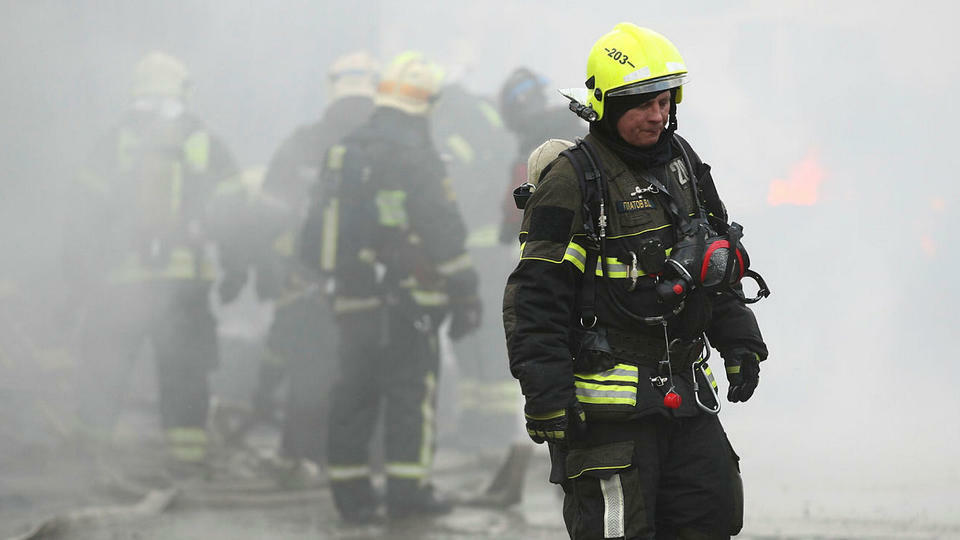 В Москве произошел пожар в строящейся многоэтажке