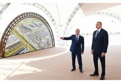 Президент Ильхам Алиев заложил фундамент Алятской свободной экономической зоны, дал интервью Азербайджанскому телевидению - ФОТО - ВИДЕО