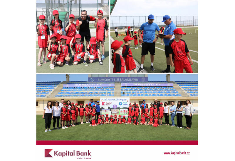 При поддержке Kapital Bank проходит традиционный проект «Летний футбольный лагерь»