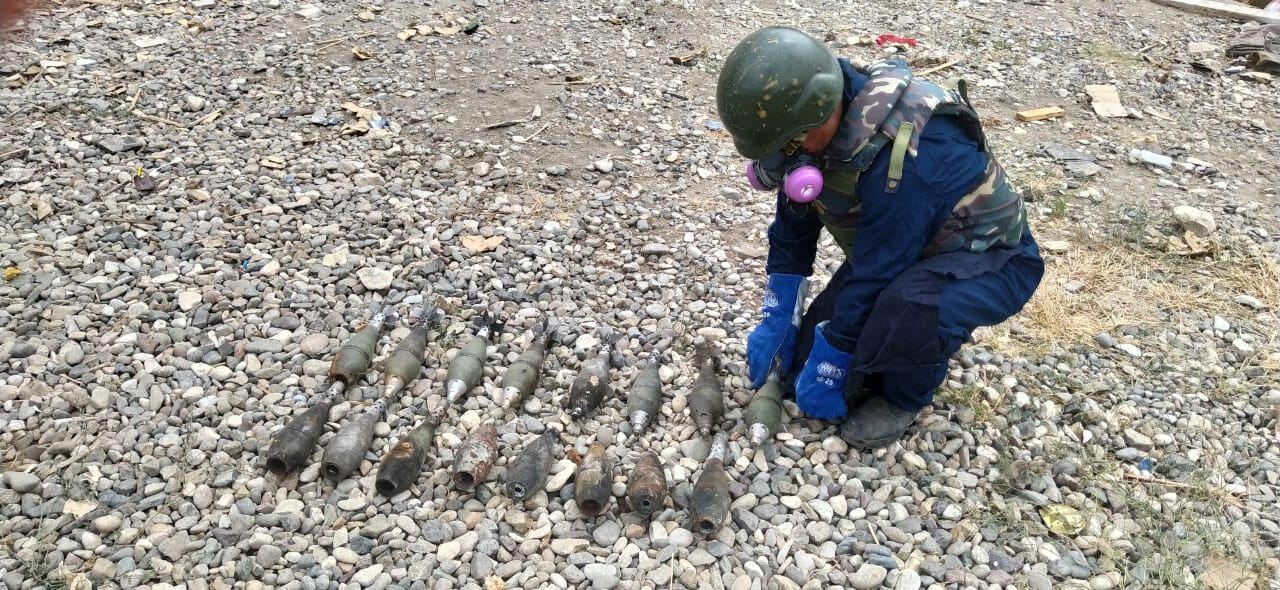 В Джебраиле обнаружены фосфорные боеприпасы