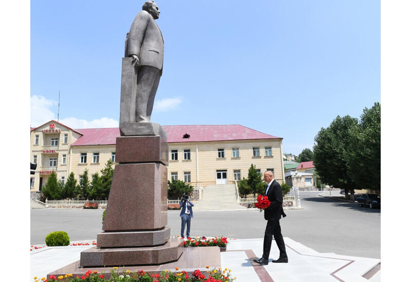 Президент Ильхам Алиев прибыл в Дашкесанский район
