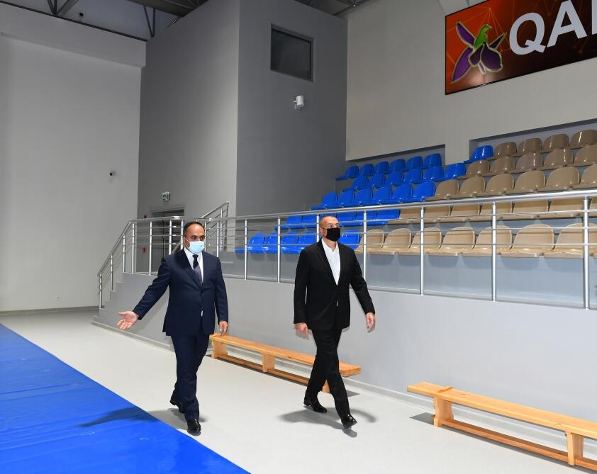 Президент Ильхам Алиев принял участие в открытии Геранбойского олимпийского спорткомплекса