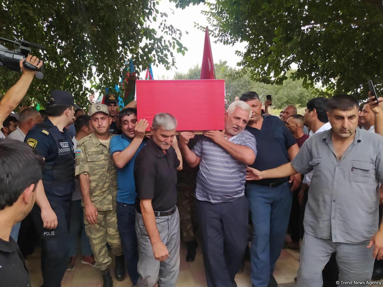 В Бейлагане простились с азербайджанским военнослужащим, погибшим в результате армянского обстрела