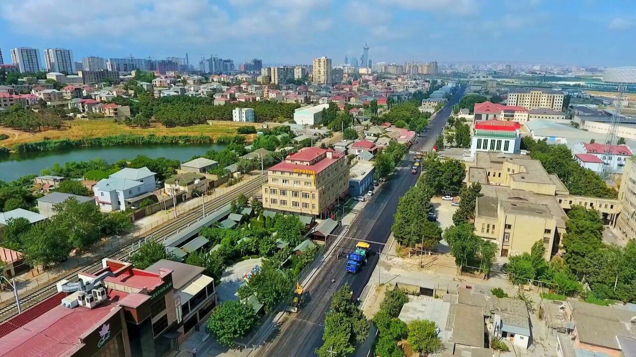 Sabunçuda Bəşir Bünyadov küçəsi təmir edilir