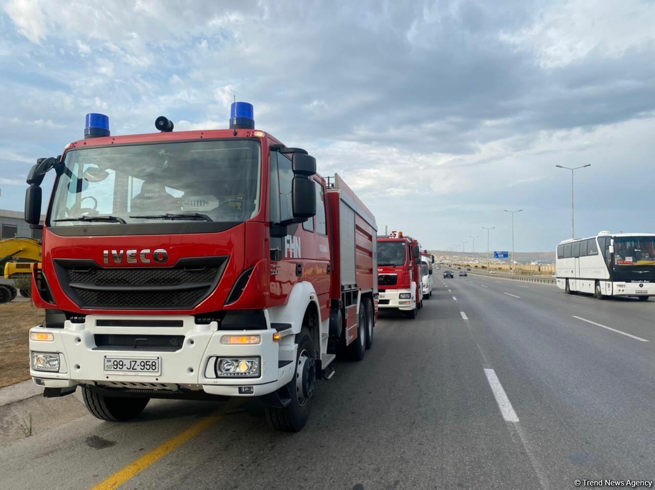 В Турцию отправляется очередная группа азербайджанских пожарных для тушения лесных пожаров