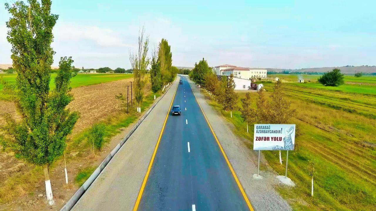 "Zəfər Yolu"nun inşası tamamlanmaq üzrədir