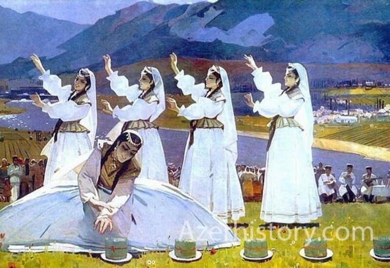 Азербайджанский танец в советской живописи, графике и скульптуре