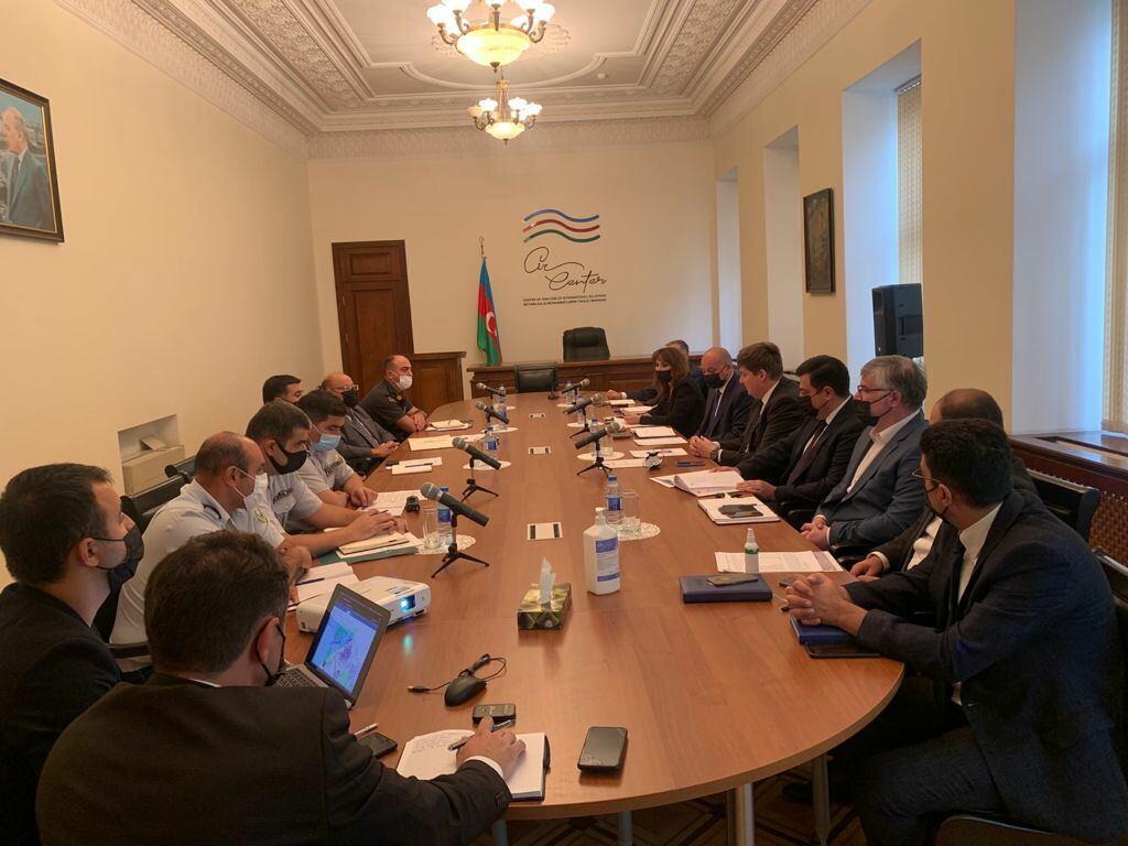 Рабочая группа по очистке от мин и неразорвавшихся боеприпасов освобожденных территорий Азербайджана провела обсуждения