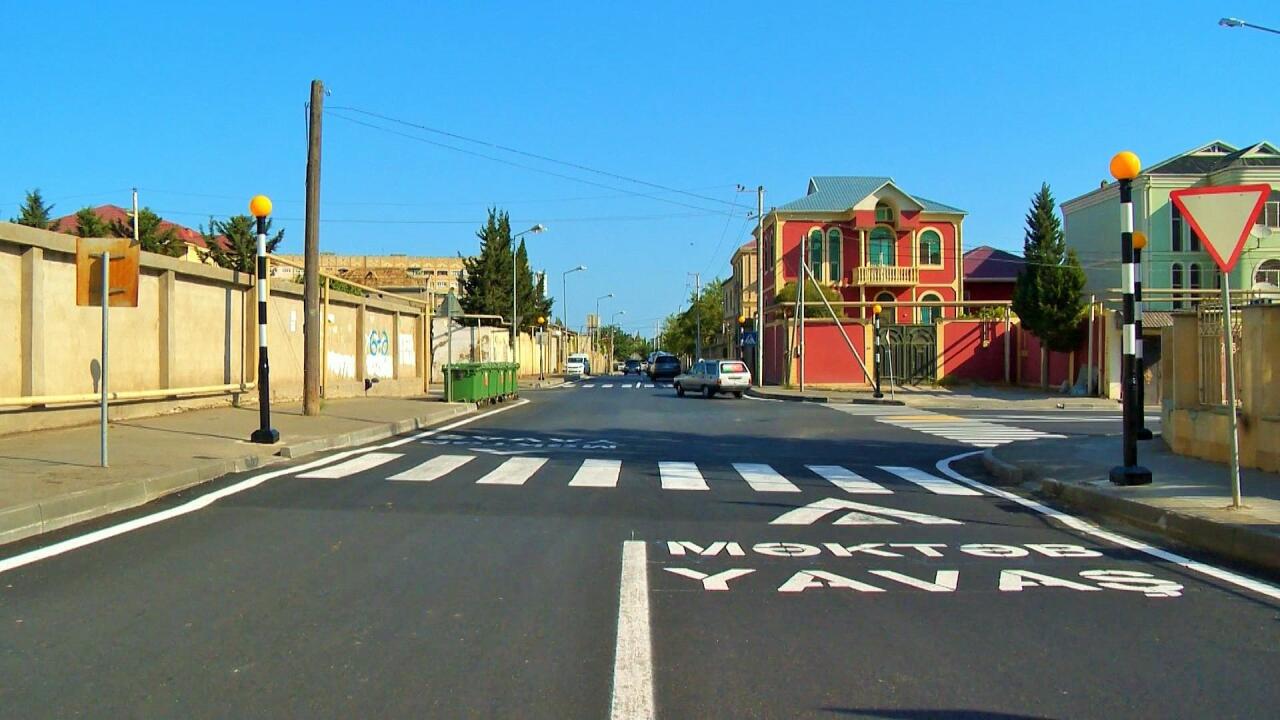 В одном из районов Баку завершился ремонт дорог