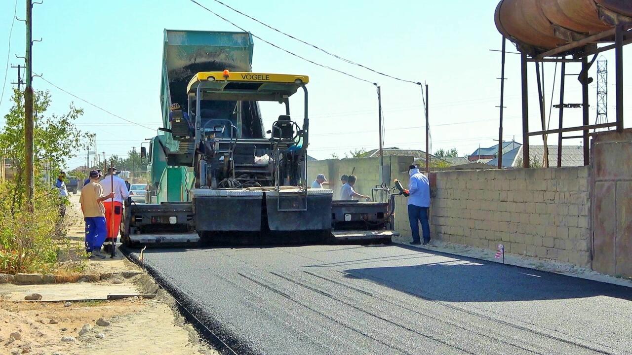 Xəzər rayonunda 4 küçənin təmiri yekunlaşıb